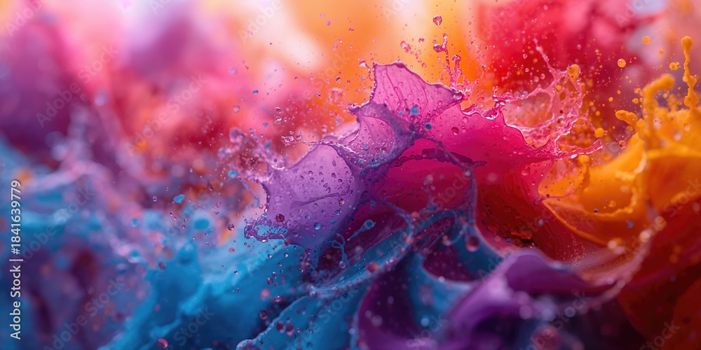 Fototapeta premium Abstract and colorful background in macro mode, suitable for text and layout backgrounds