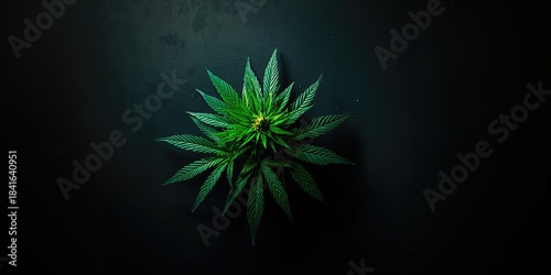 Cannabis plant with vibrant...