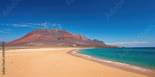 Ajaches mountain in Lanzaro...