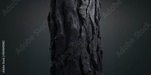 Charred wood surface used f...