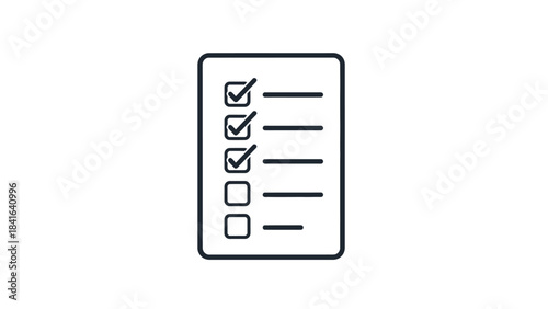 Illustrated checklist icon emphasizing task completion and organized list management