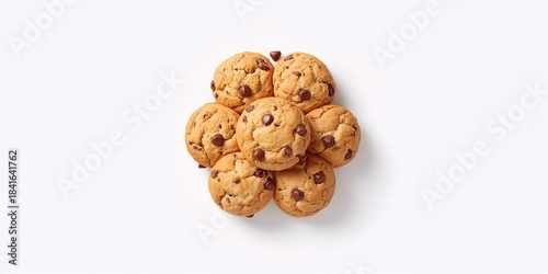 Biscuits on white backgroun...