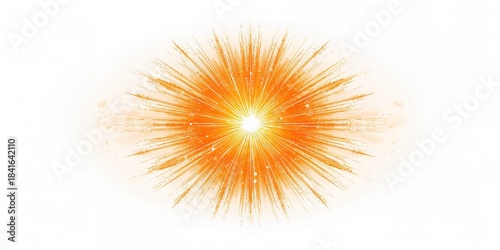 Abstract orange fractal pat...