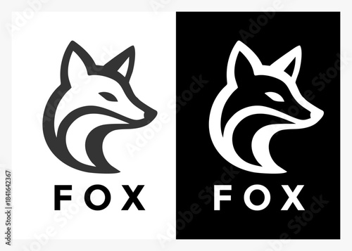 Minimalist Fox Logo Vector Icon