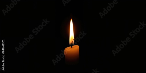 Close-up of a candle flame ...