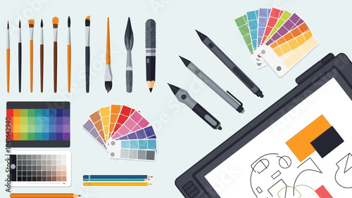 Digital and traditional artist tools providing the best resources to create art