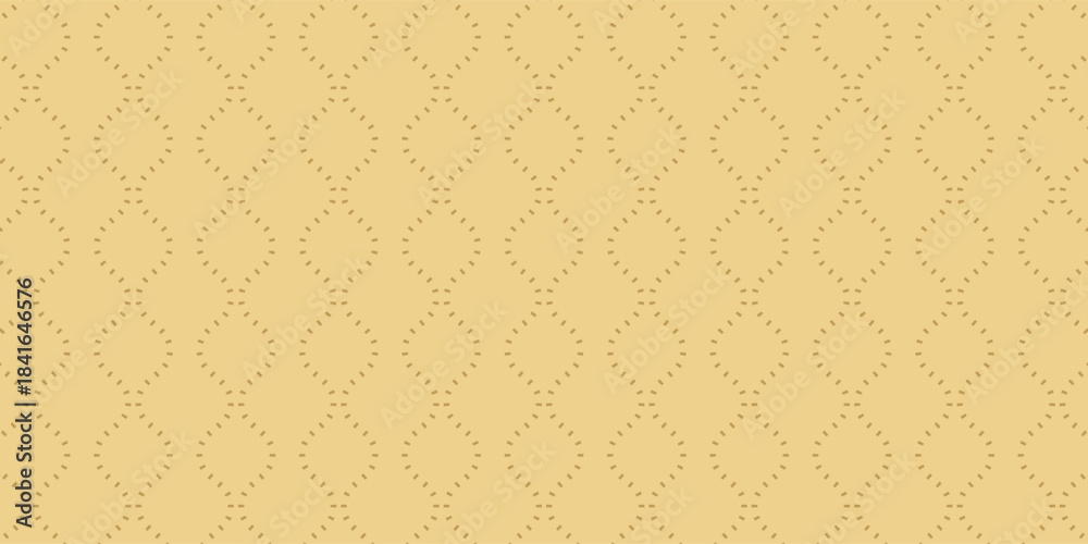 Naklejka premium Simple upholstery quilted background. Gold leather texture sofa backdrop. Vector illustration