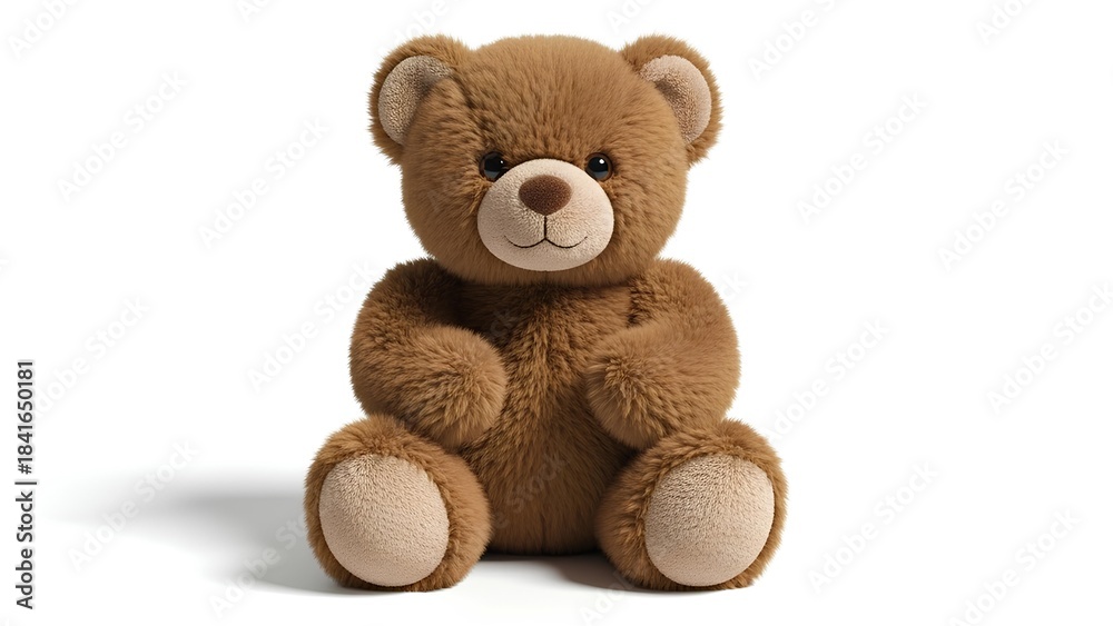 Obraz premium Teddy bear isolated on a white background