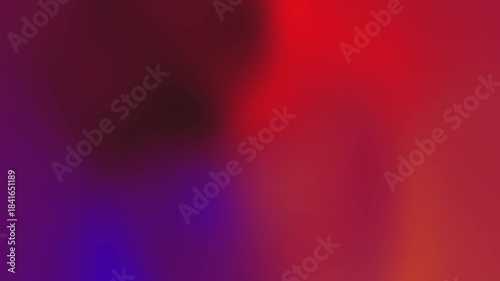 Soft abstract gradient of deep red, magenta, purple and cobalt blue blending into warm orange tones