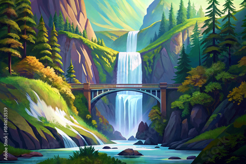 Multnomah Falls drops in two elegant tiers surrounded by lush forests, creating a picturesque and easily accessible waterfall that remains one of Oregon’s most beloved natural attractions