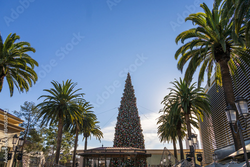 The Fashion Island shopping mall in Newport Beach California USA