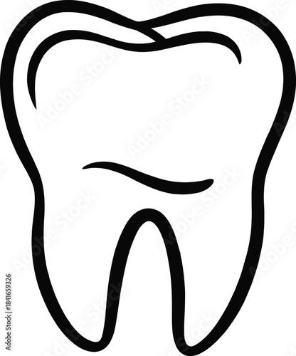 Simple tooth icon