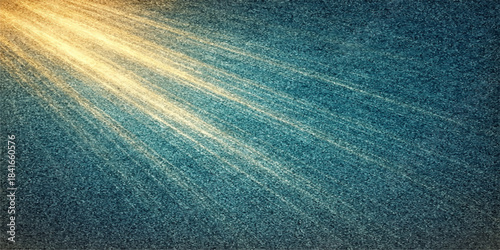 Blue abstract background with rays resembling a summer ocean horizon view