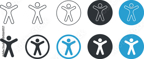 comprehensive set of accessibility icon accessibility, icon, symbol, universal, design variations for universal design