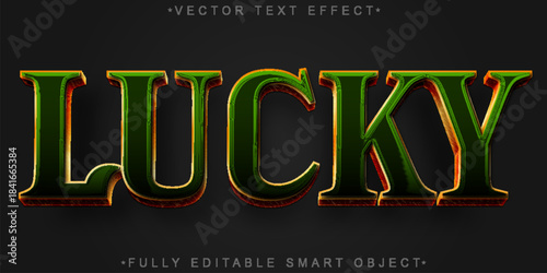 Lucky Casino Jackpot Vector Fully Editable Smart Object Text Effect