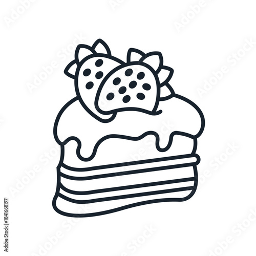 pancake icons minimalist flat style design, pancake Vector illustration  on white background