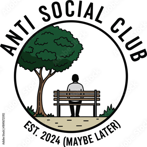 stamp with a man and a tree