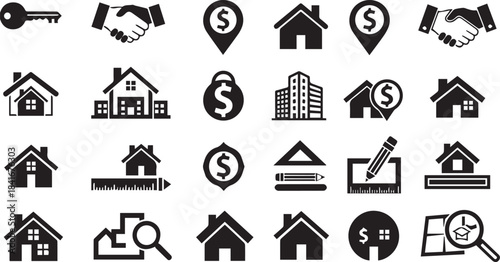 Logistic, Shipping, and Warehouse Management Icons Set