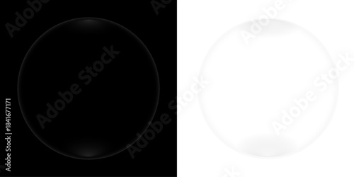 Realistic Shiny Glass Crystal Clear Glass Pod Design 01