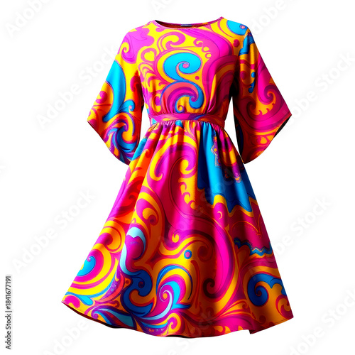 colorful dress isolated Mockup Design