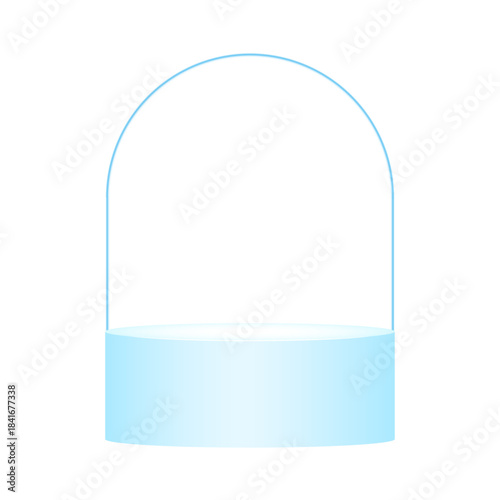 Realistic Shiny Glass Crystal Clear Glass Pod Design 12