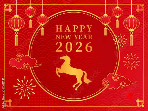 春節 new year 新年 バナー 背景