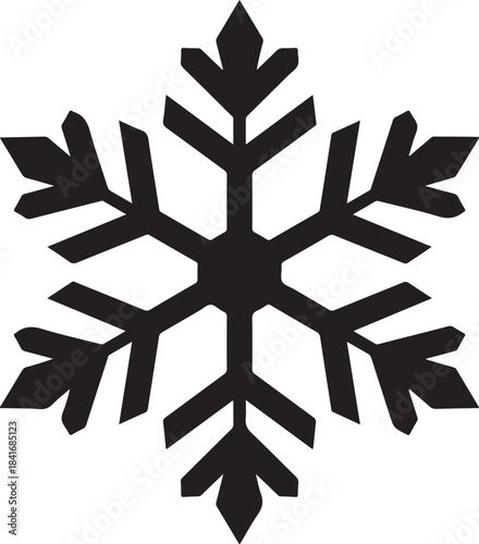 Snowflake Design Isolated on Transparent Background for Winter