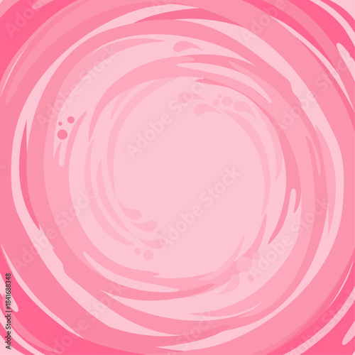 Abstract pink background. Water Splash. Cream Yogurt. Swirl background in pink colors.  Vector Illustration