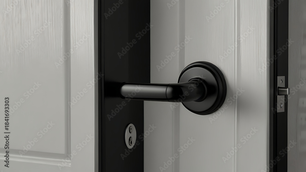 Obraz premium door handle and lock