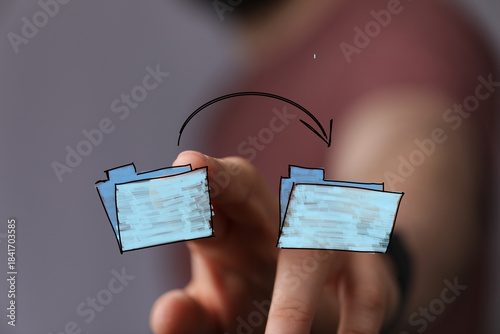 Hand transferring files, da...