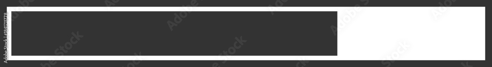 Obraz premium Flat Dark Mode Progress Bar with Fill