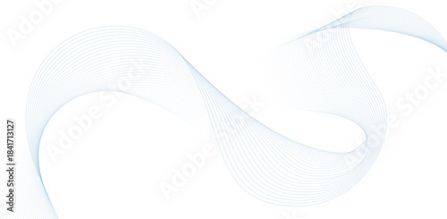 Abstract blue line art background with flowing wave patterns. Minimalist modern design perfect for presentations, websites, banners, and creative projects with clean aesthetic