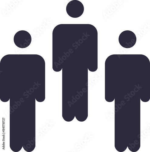 Leader figure icon representing team and hierarchy