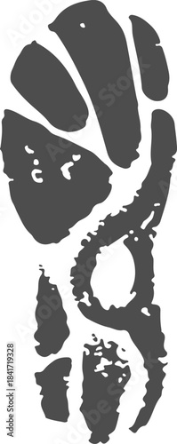 Abstract artistic hand gesture showing strong power