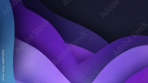 Abstract fluid wave pattern with blue purple and dark tones backdrop