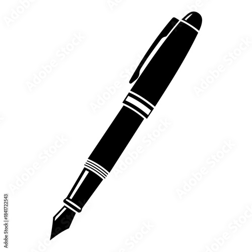 fountain pen vector illustration