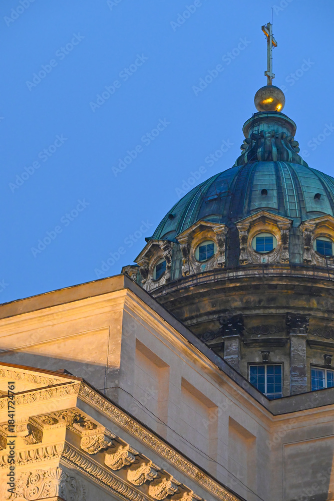 Naklejka premium The dome of the Kazan Cathedral in St. Petersburg