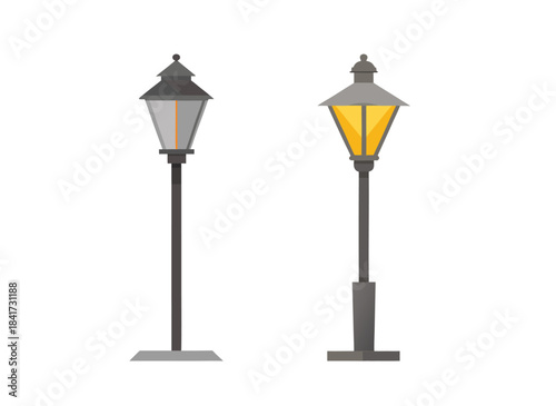 street lamp vector illustration