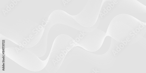 Abstract background with dynamic wavy lines, Digital future technology concept background, vector illustration