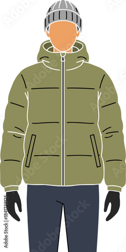 Diverse group of people wearing protective face masks to prevent the spread of virus flu or air pollution for public health and safety during a global pandemic illustration