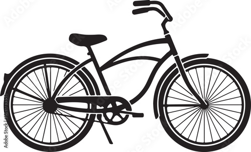 bicycle isolated on white background