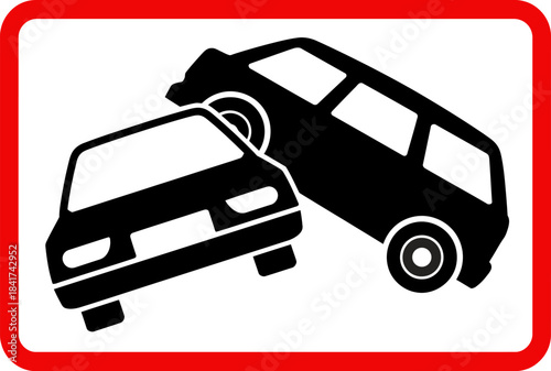 Car Accident Warning Sign