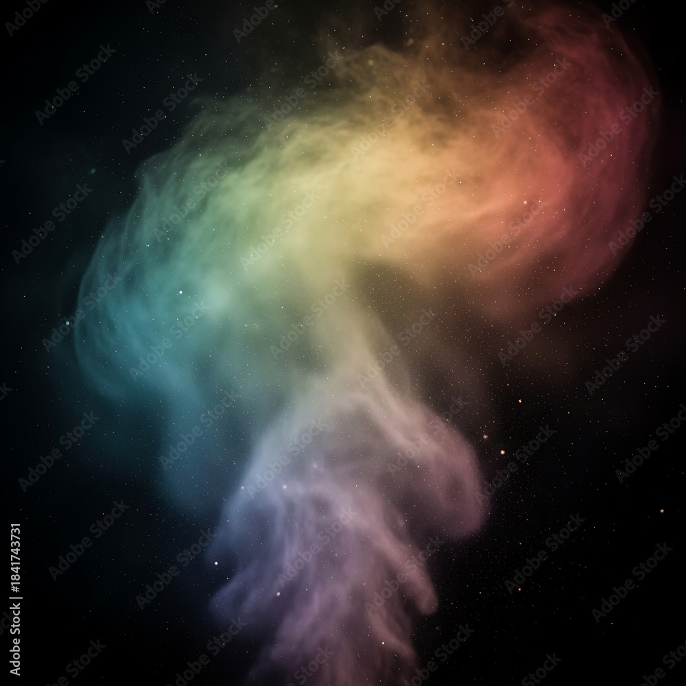 Obraz premium Vibrant nebula in space with colorful cosmic clouds and stars