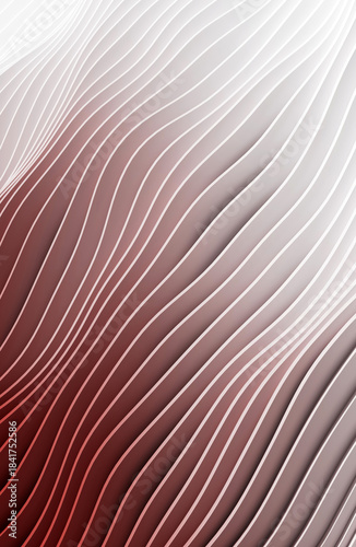 Abstract stripes in form of waves,  wavy wallpaper background 3D rendering