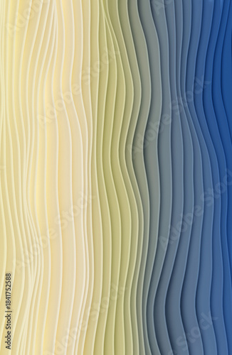Abstract stripes, wallpaper background 3D rendering