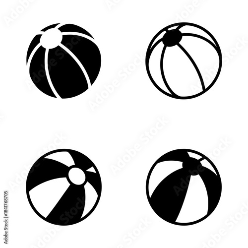 tennis ball icon set