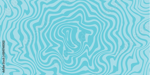 Cool Blue And Teal Abstract Background With Organic Wavy Lines And Swirling Distorted Patterns vector