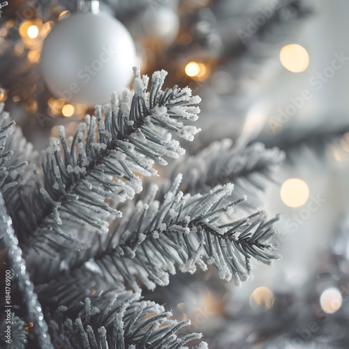 christmas background with fir branches