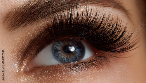 Wallpaper Mural A detailed view of artificial lashes, highlighting their design and quality Torontodigital.ca