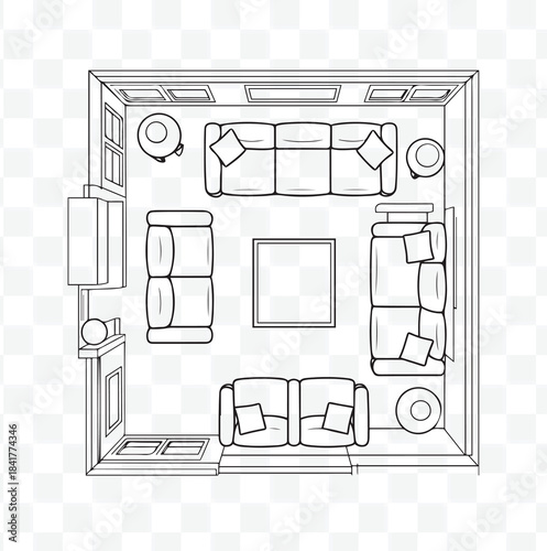 Living Room Layout Plan